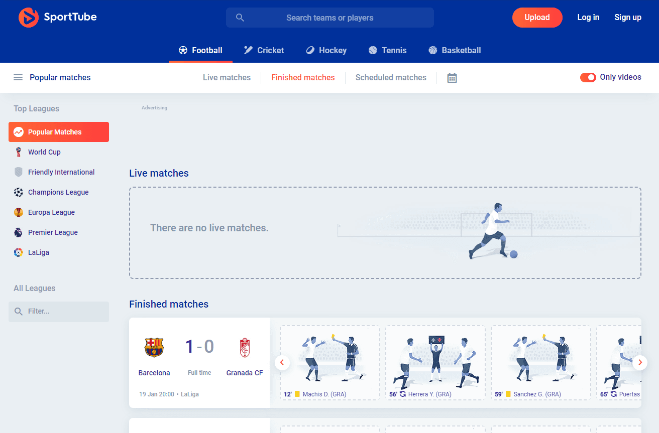 SportTube.com screenshot